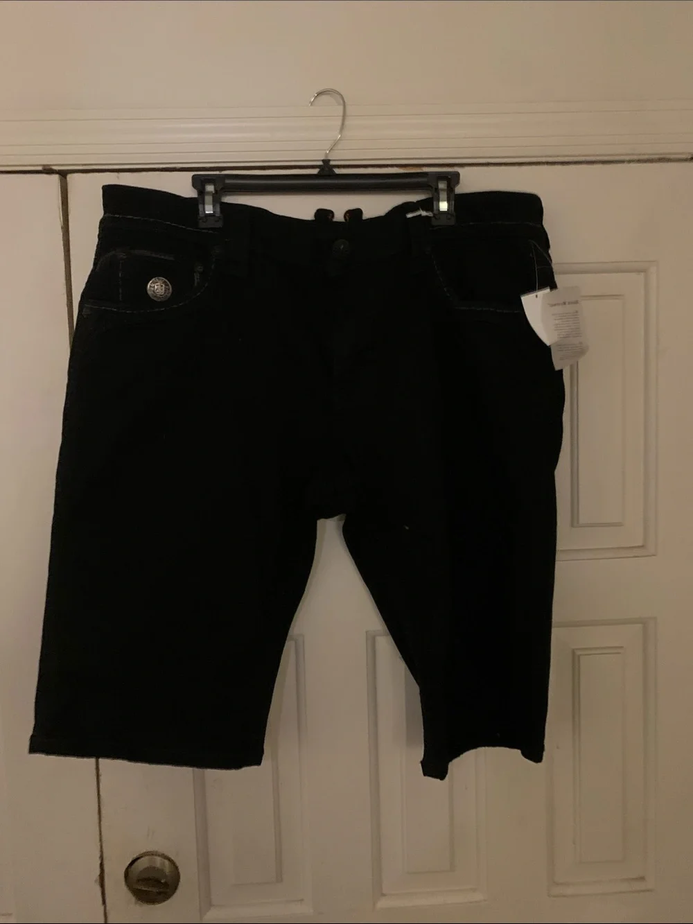 Rock Revival Black Men’s Jean Shorts